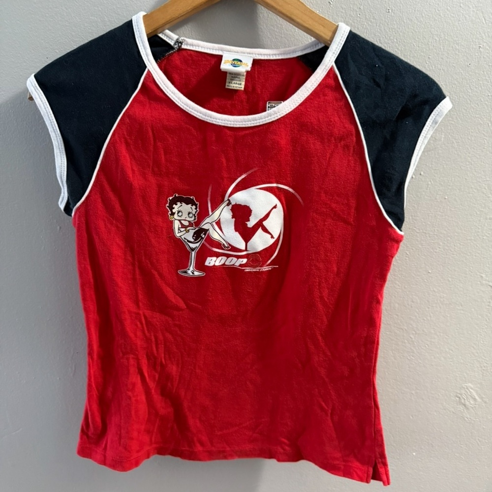 Vintage Betty Boop ringer t-shirt
